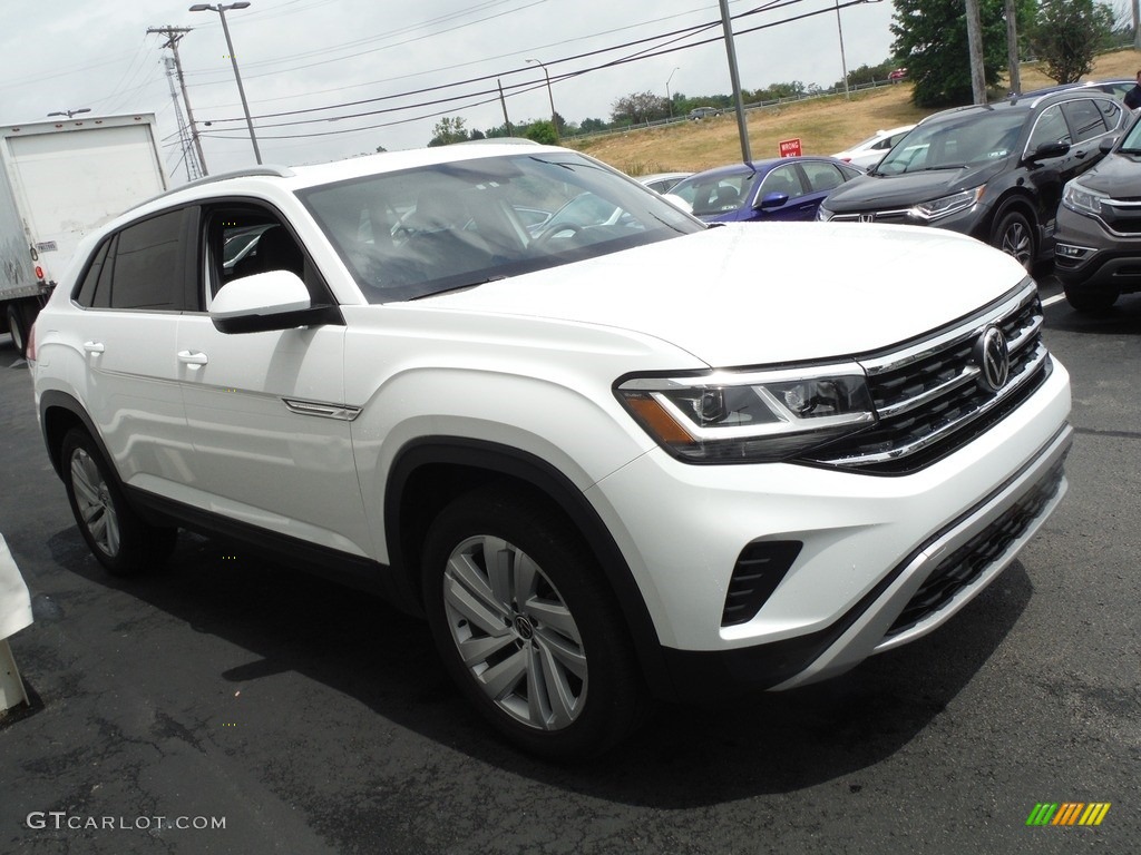 2021 Atlas Cross Sport SE Technology 4Motion - Pure White / Dark Beige/Black photo #6