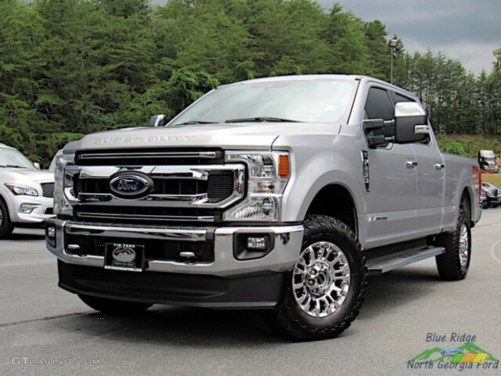 2021 Iconic Silver Ford F250 Super Duty XLT Crew Cab 4x4 144491150