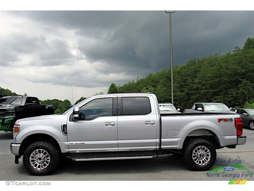 2021 F250 Super Duty XLT Crew Cab 4x4 - Iconic Silver / Medium Earth Gray photo #2