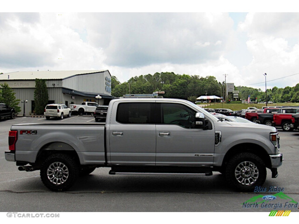 2021 F250 Super Duty XLT Crew Cab 4x4 - Iconic Silver / Medium Earth Gray photo #6