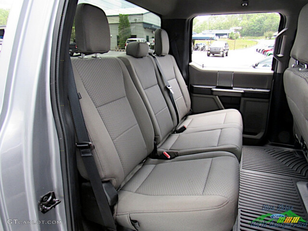 2021 F250 Super Duty XLT Crew Cab 4x4 - Iconic Silver / Medium Earth Gray photo #13
