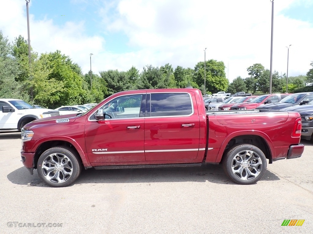 Delmonico Red Pearl 2022 Ram 1500 Limited Crew Cab 4x4 Exterior Photo #144507444