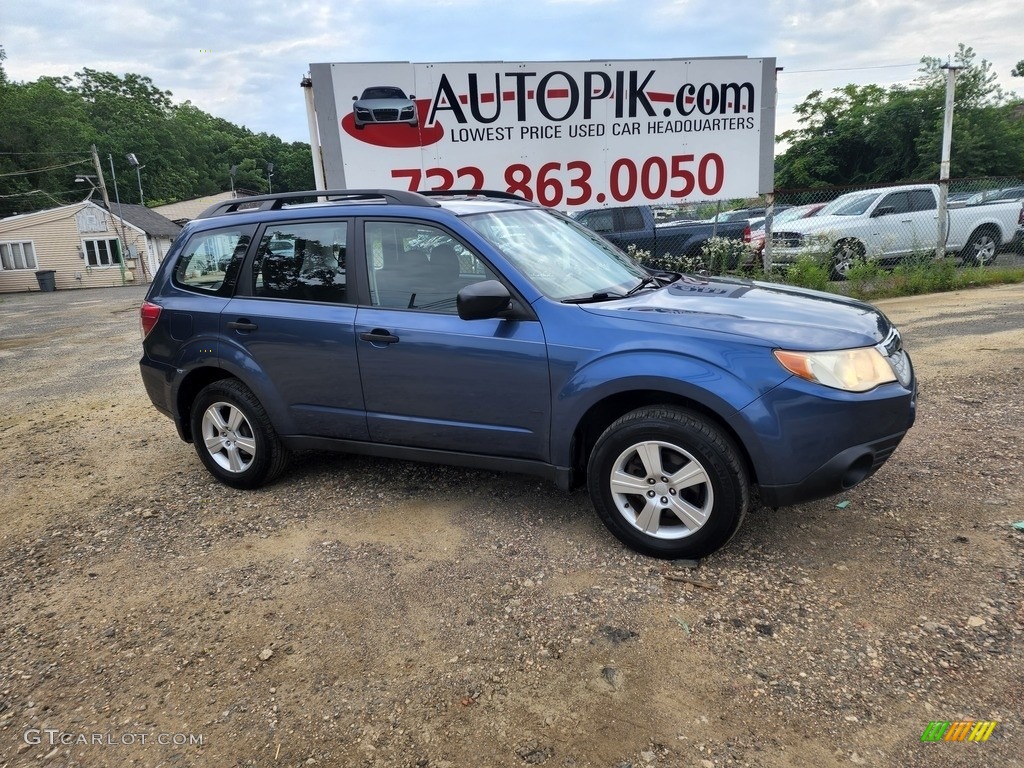2012 Forester 2.5 X - Marine Blue Metallic / Black photo #2