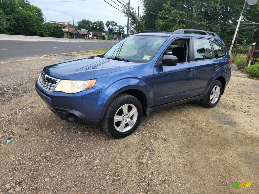 2012 Forester 2.5 X - Marine Blue Metallic / Black photo #9