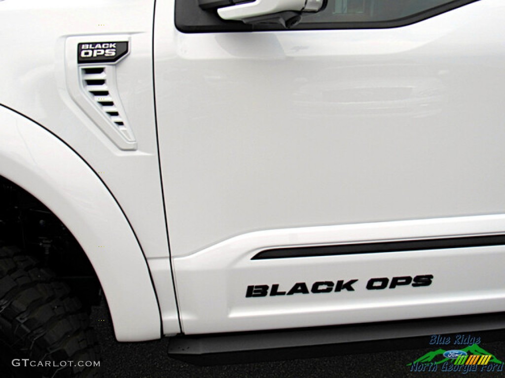 2022 F150 Tuscany Black Ops Lariat SuperCrew 4x4 - Oxford White / Black photo #29