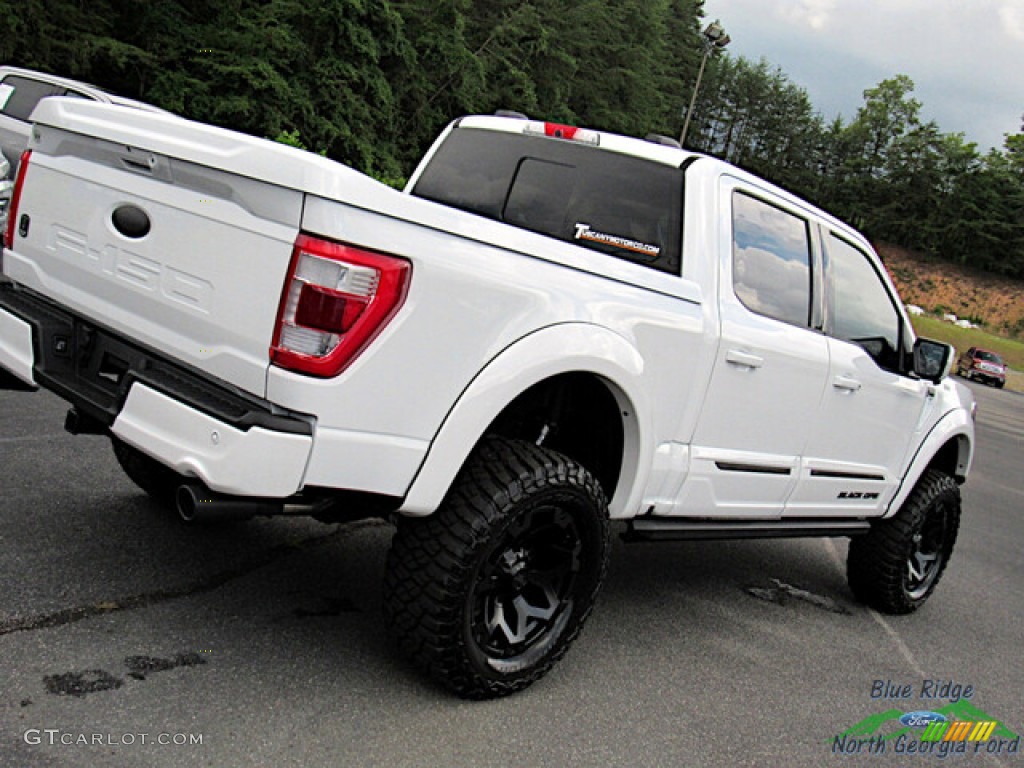 2022 F150 Tuscany Black Ops Lariat SuperCrew 4x4 - Oxford White / Black photo #35
