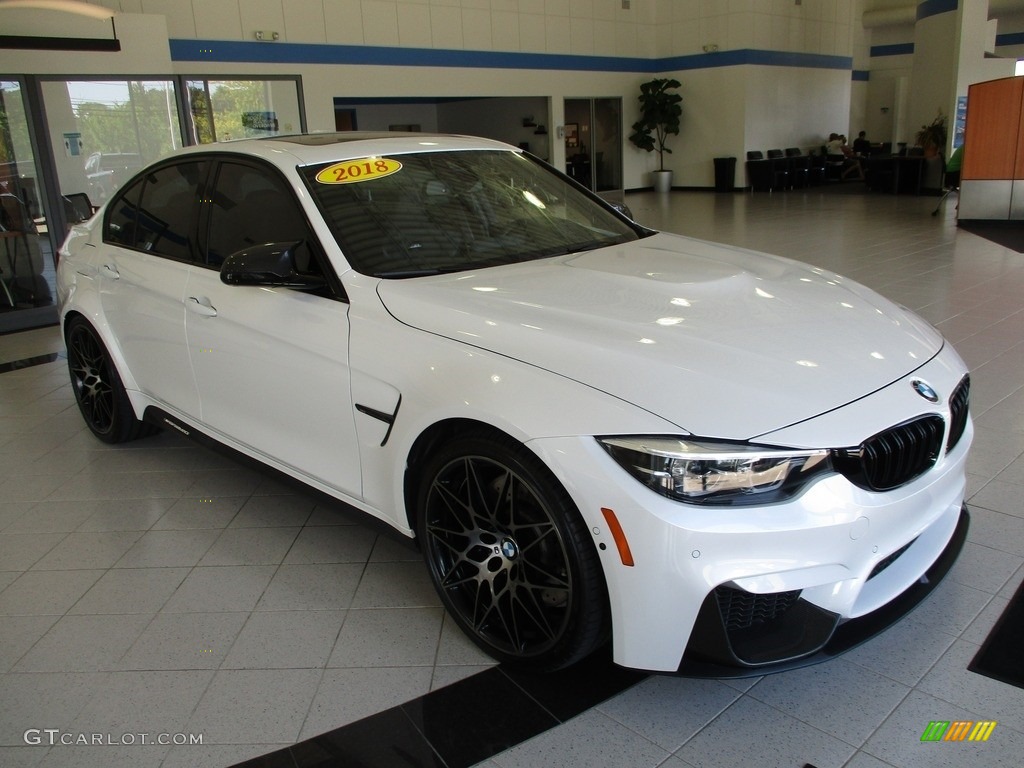 Alpine White 2018 BMW M3 Sedan Exterior Photo #144510054