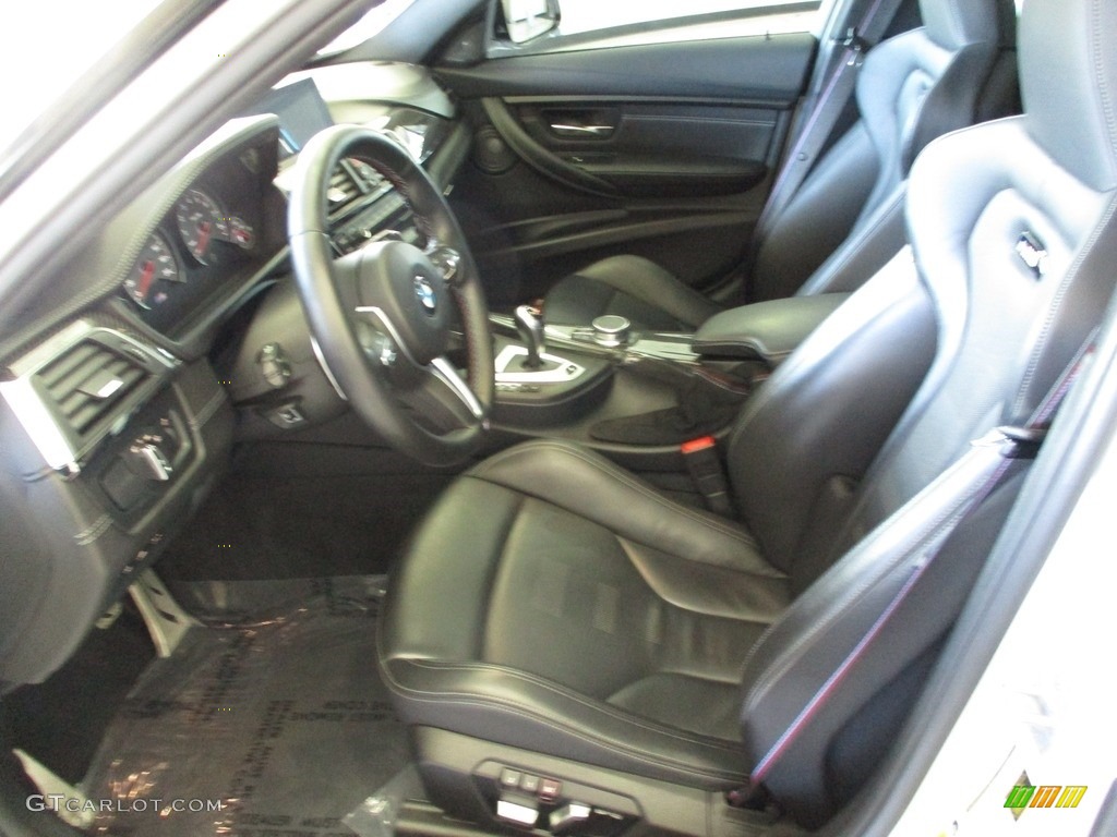 Black Interior 2018 BMW M3 Sedan Photo #144510132