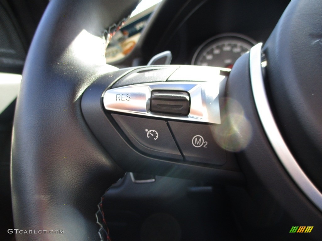 2018 BMW M3 Sedan Black Steering Wheel Photo #144510141
