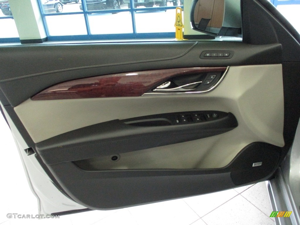 2018 Cadillac ATS Luxury AWD Jet Black Door Panel Photo #144510357