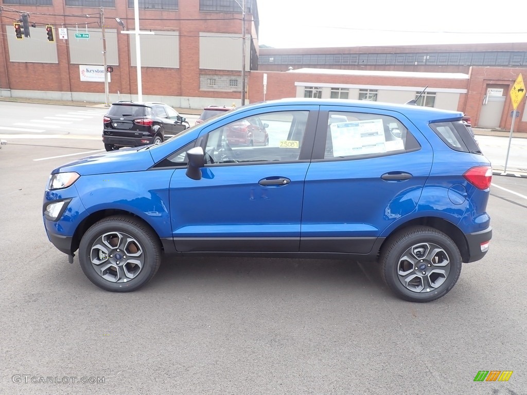 Lightning Blue Metallic 2022 Ford EcoSport S 4WD Exterior Photo #144511278