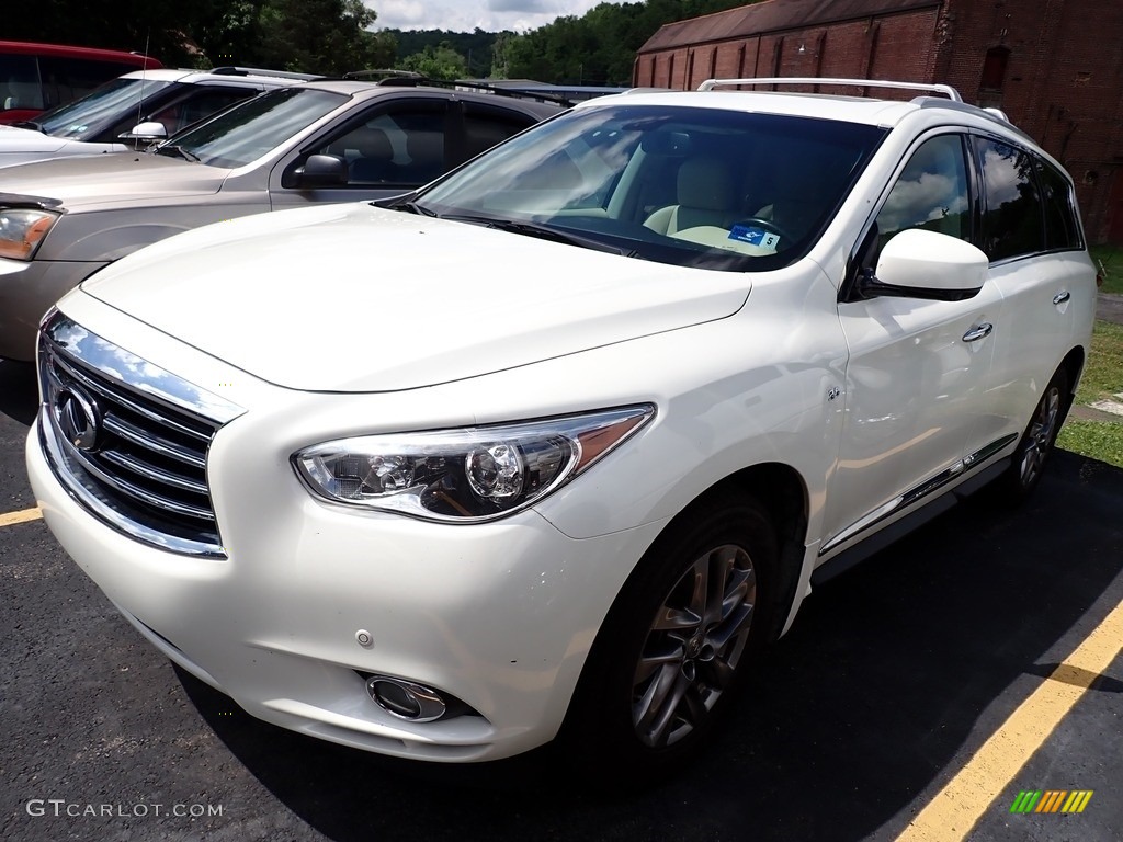 2015 QX60 3.5 AWD - Majestic White / Graphite photo #1