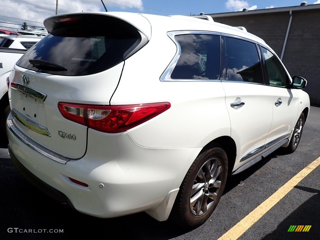 2015 QX60 3.5 AWD - Majestic White / Graphite photo #3