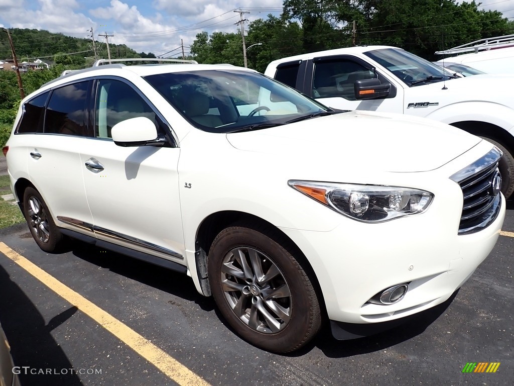 2015 QX60 3.5 AWD - Majestic White / Graphite photo #4