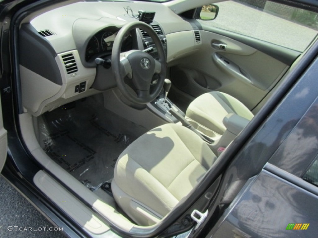 2010 Corolla LE - Magnetic Gray Metallic / Bisque photo #16