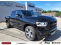 2022 Diamond Black Crystal Pearl Ram 1500 Laramie Crew Cab 4x4  photo #1