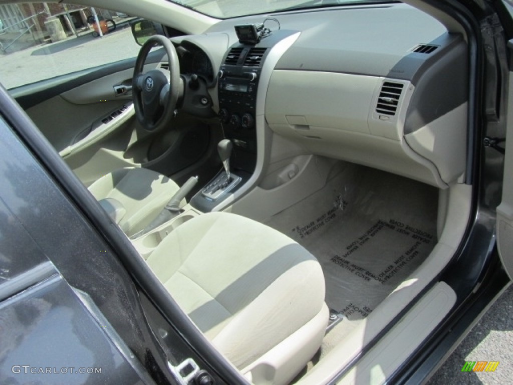 2010 Corolla LE - Magnetic Gray Metallic / Bisque photo #21