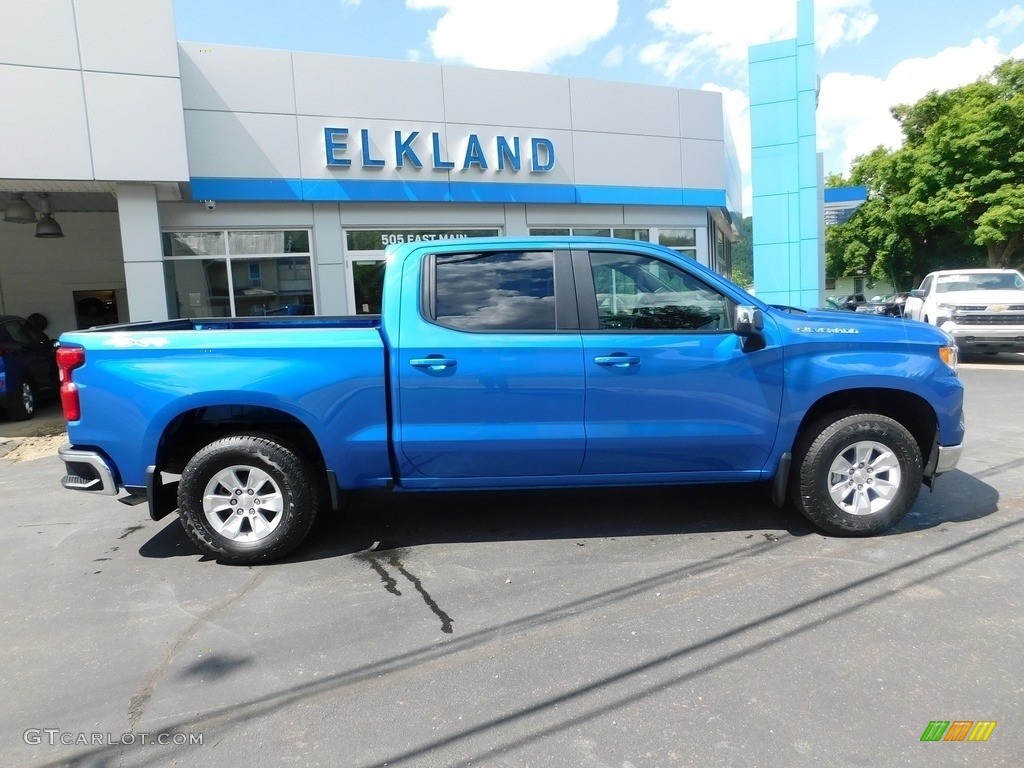 2022 Silverado 1500 LT Crew Cab 4x4 - Glacier Blue Metallic / Jet Black photo #2