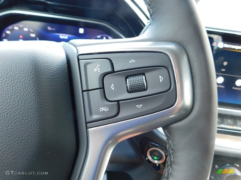 2022 Chevrolet Silverado 1500 LT Crew Cab 4x4 Jet Black Steering Wheel Photo #144513450
