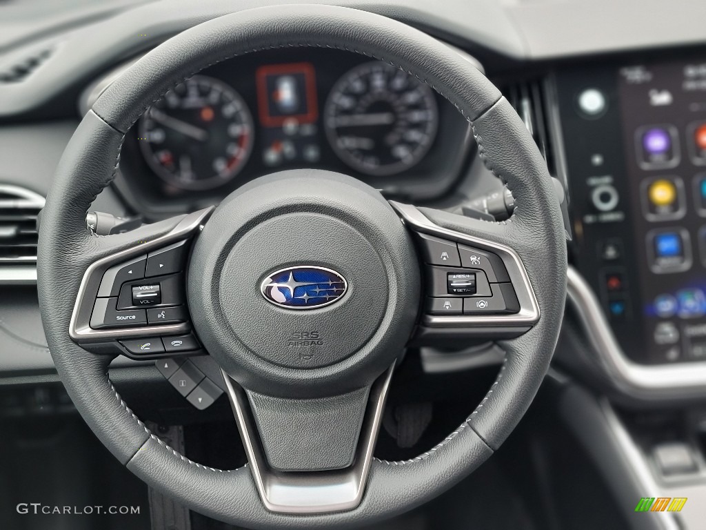 2022 Subaru Outback 2.5i Limited Slate Black Steering Wheel Photo #144515628
