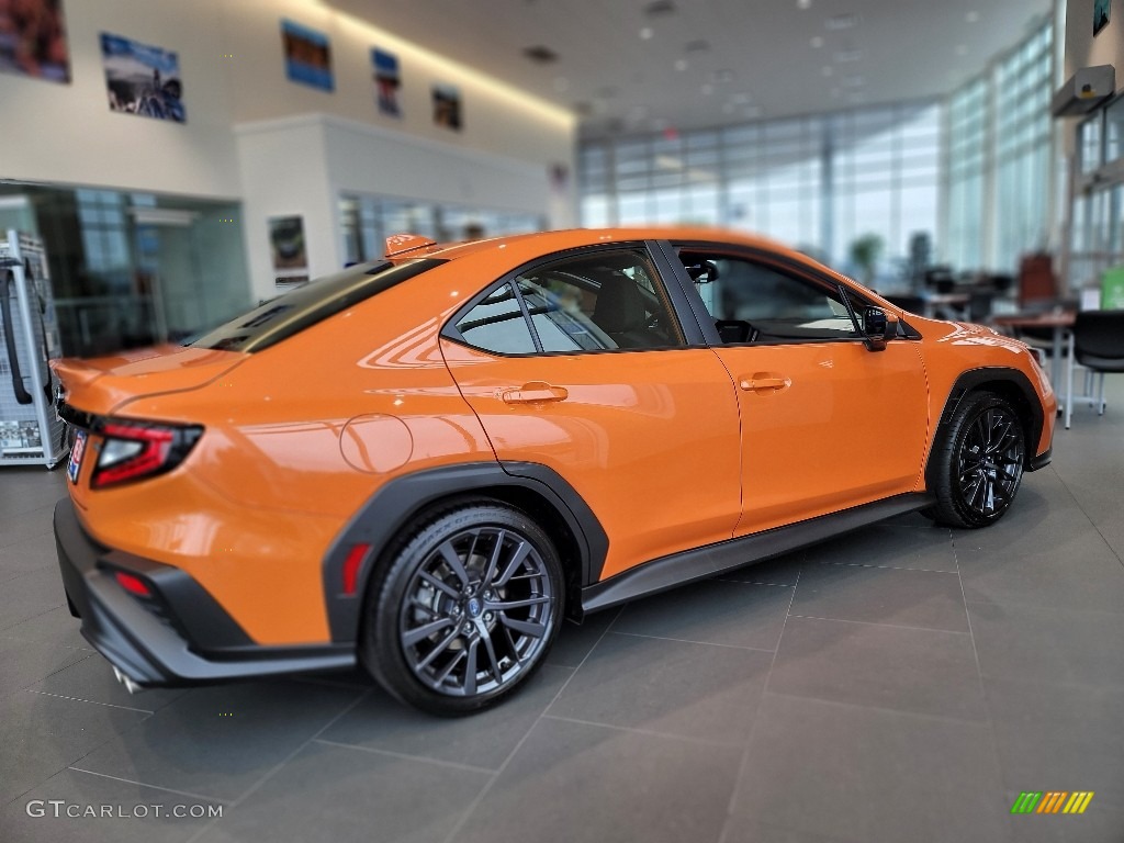 Solar Orange Pearl 2022 Subaru WRX Premium Exterior Photo #144515844
