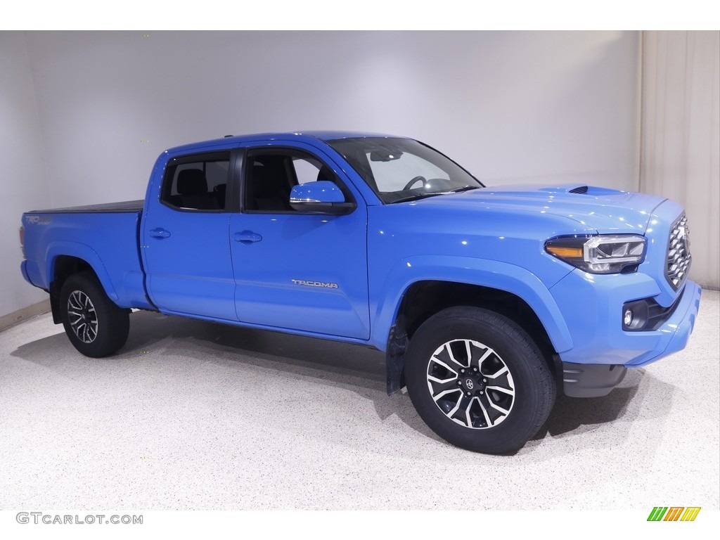 2020 Tacoma TRD Sport Double Cab 4x4 - Voodoo Blue / TRD Cement/Black photo #1