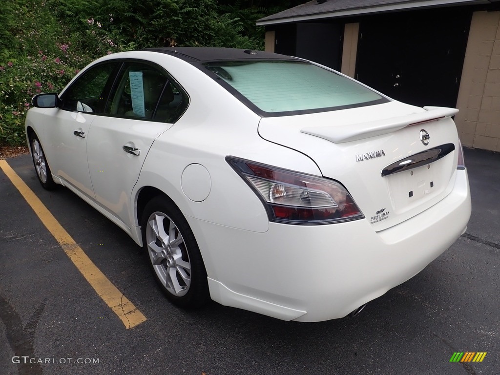 2014 Maxima 3.5 SV - Pearl White / Cafe Latte photo #2