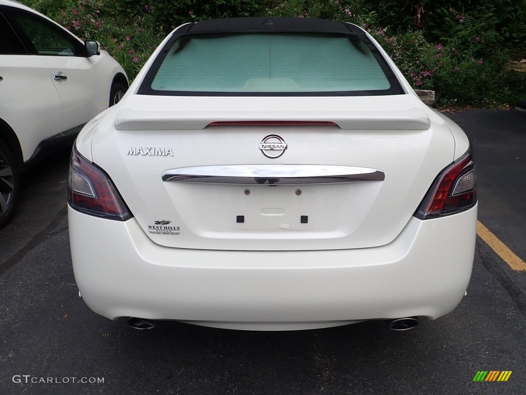 2014 Maxima 3.5 SV - Pearl White / Cafe Latte photo #3
