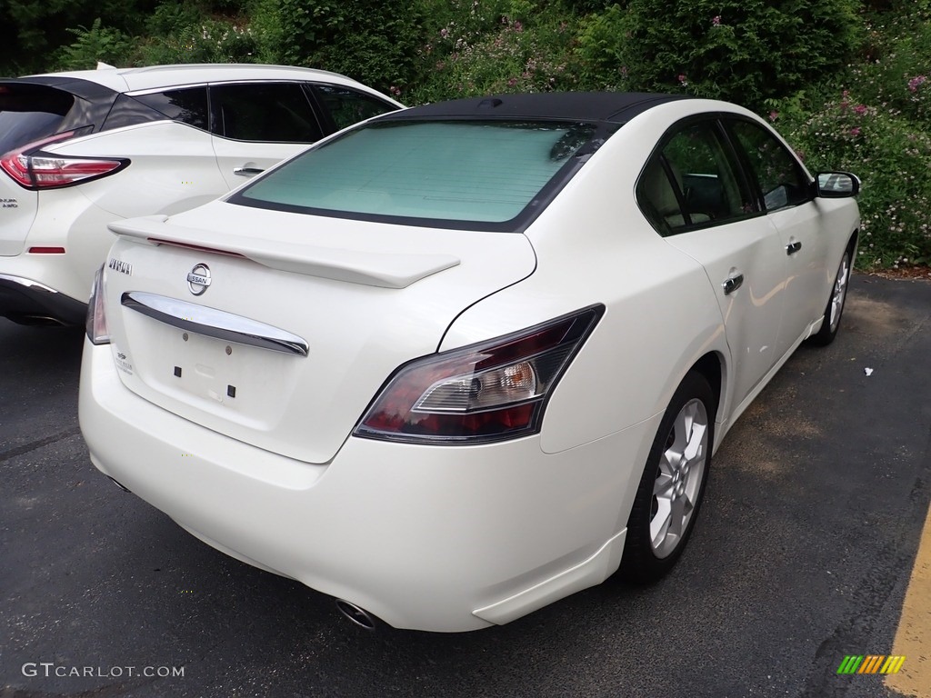 2014 Maxima 3.5 SV - Pearl White / Cafe Latte photo #4