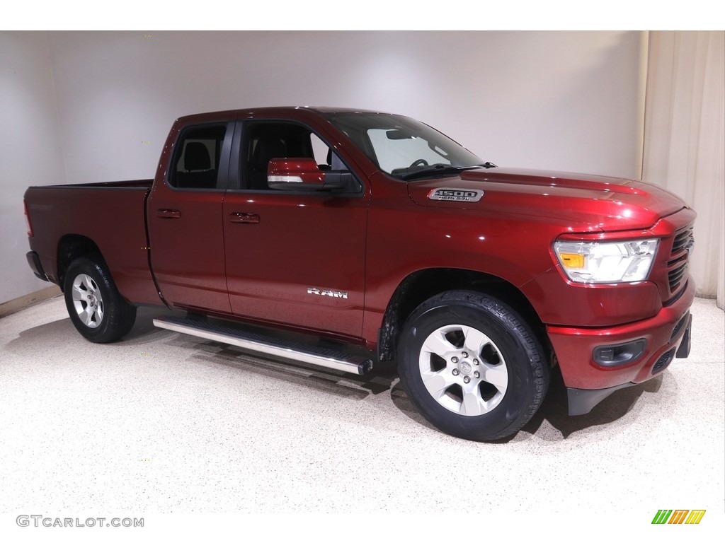 2020 1500 Big Horn Quad Cab 4x4 - Delmonico Red Pearl / Black photo #1