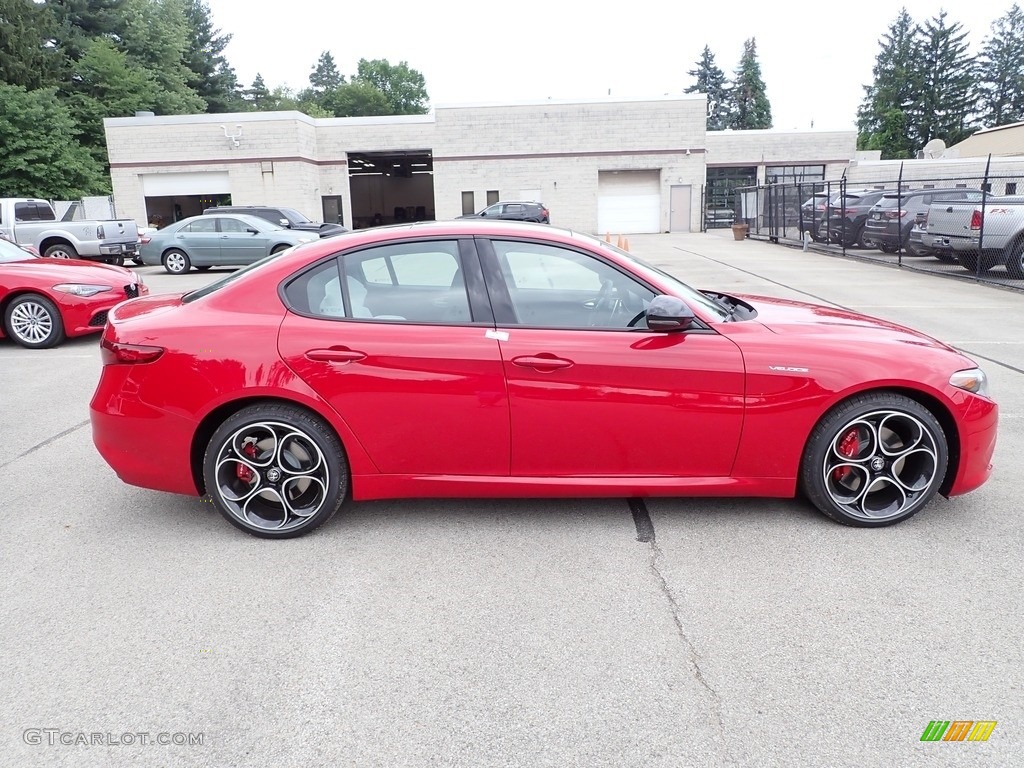 2022 Giulia Veloce AWD - Alfa Rosso (Red) / Black photo #6