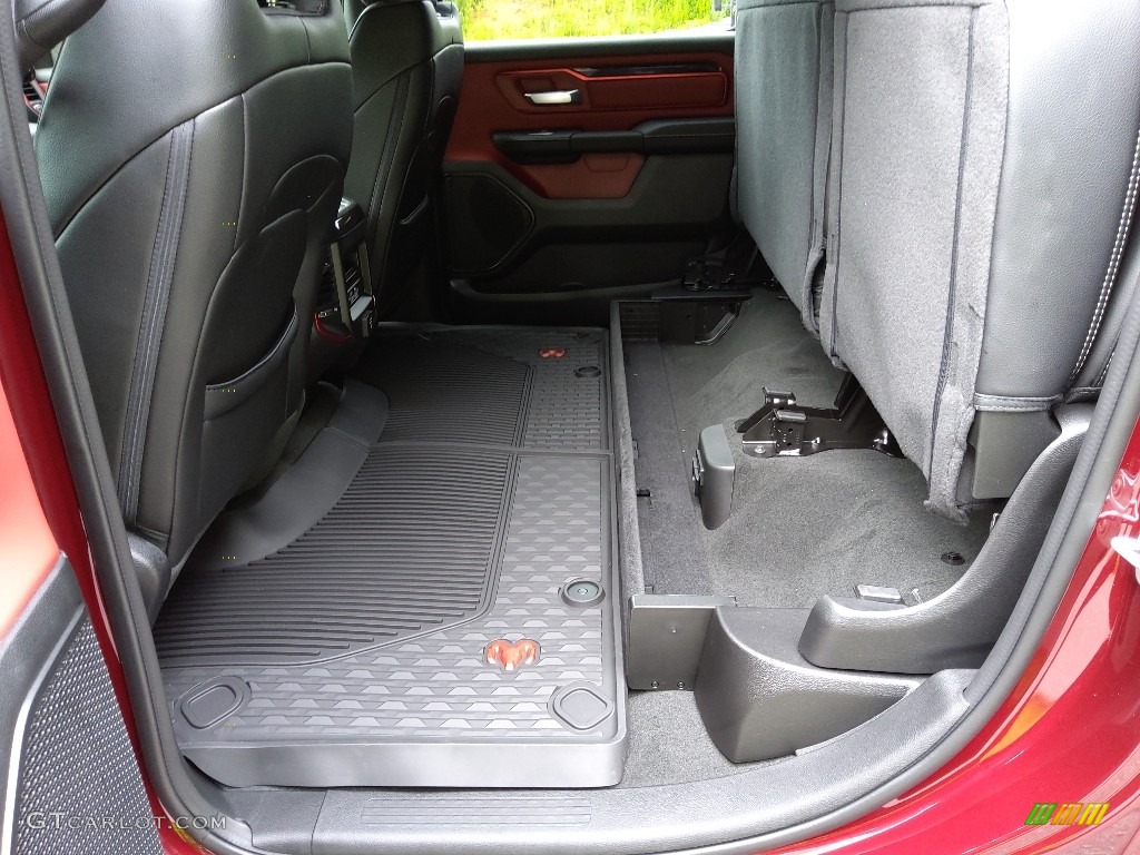 Black/Red Interior 2022 Ram 1500 Rebel Crew Cab 4x4 Photo #144519501