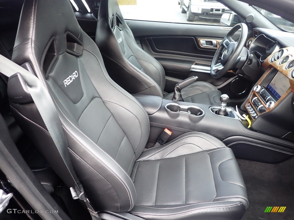 Ebony Interior 2020 Ford Mustang GT Premium Fastback Photo #144519672