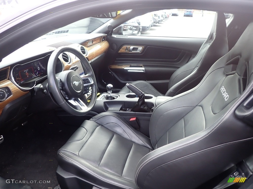 Ebony Interior 2020 Ford Mustang GT Premium Fastback Photo #144519711