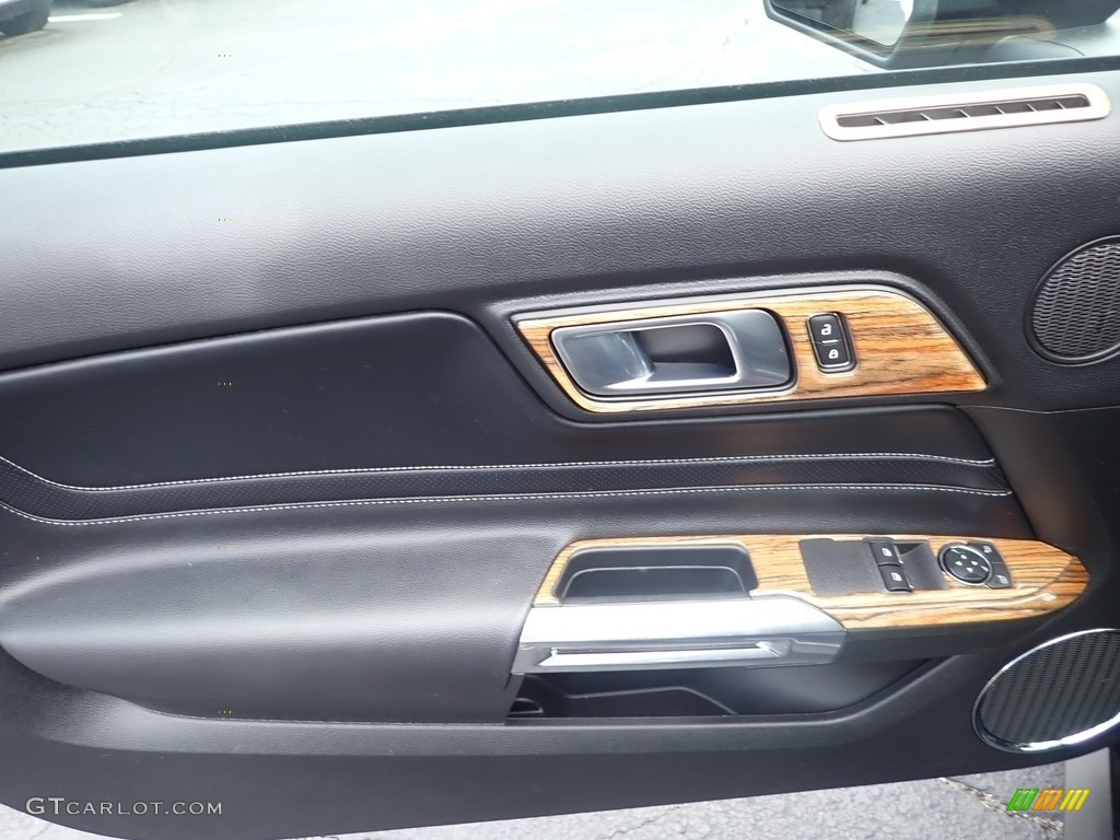2020 Ford Mustang GT Premium Fastback Ebony Door Panel Photo #144519729