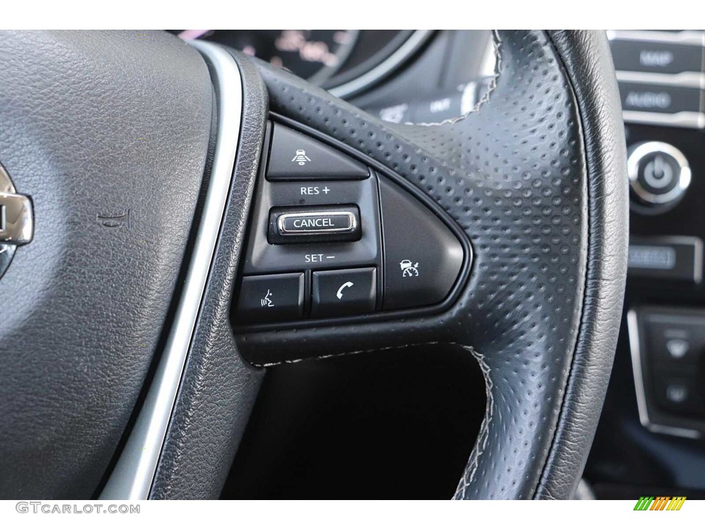 2018 Nissan Maxima SL Charcoal Steering Wheel Photo #144519936