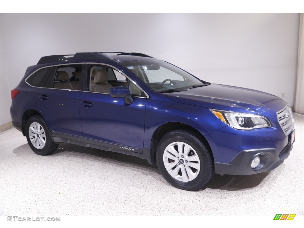 2017 Outback 2.5i Premium - Lapis Blue Pearl / Warm Ivory photo #1