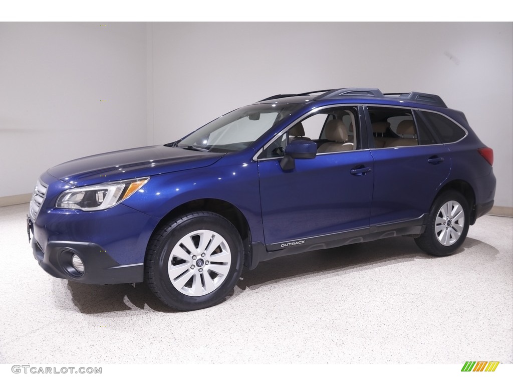 2017 Outback 2.5i Premium - Lapis Blue Pearl / Warm Ivory photo #3