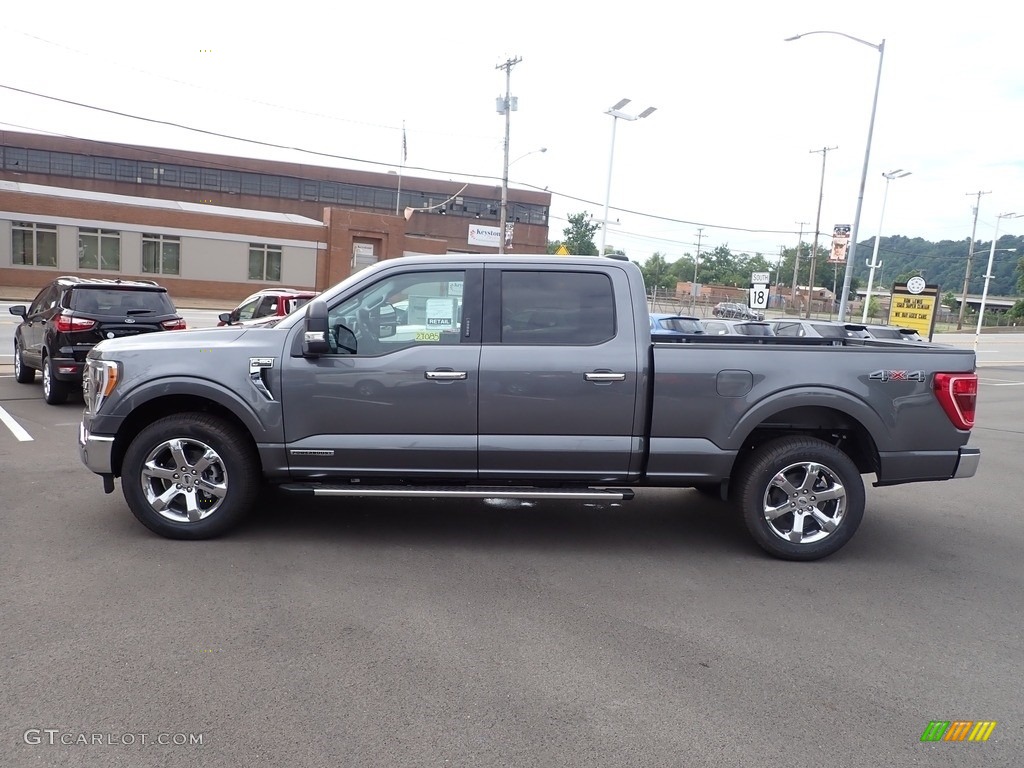 Carbonized Gray Metallic 2022 Ford F150 XLT SuperCrew 4x4 Exterior Photo #144521023