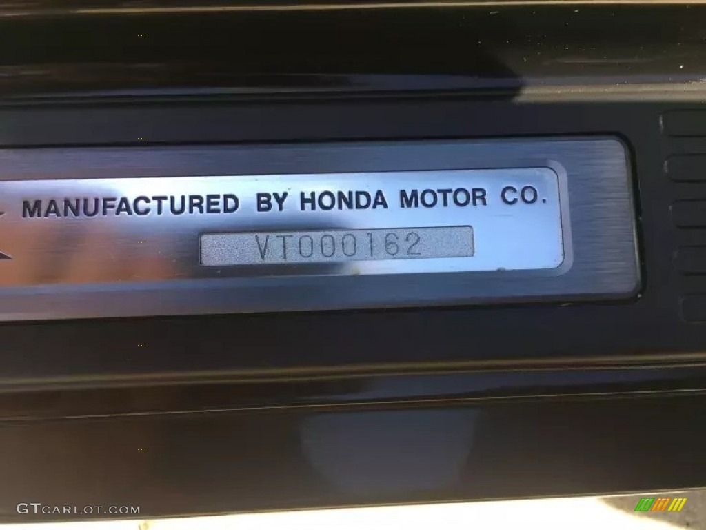 1997 Acura NSX T Info Tag Photo #144521804