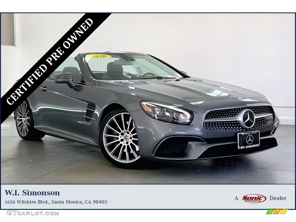 2020 SL 450 Roadster - Selenite Grey Metallic / Black photo #1