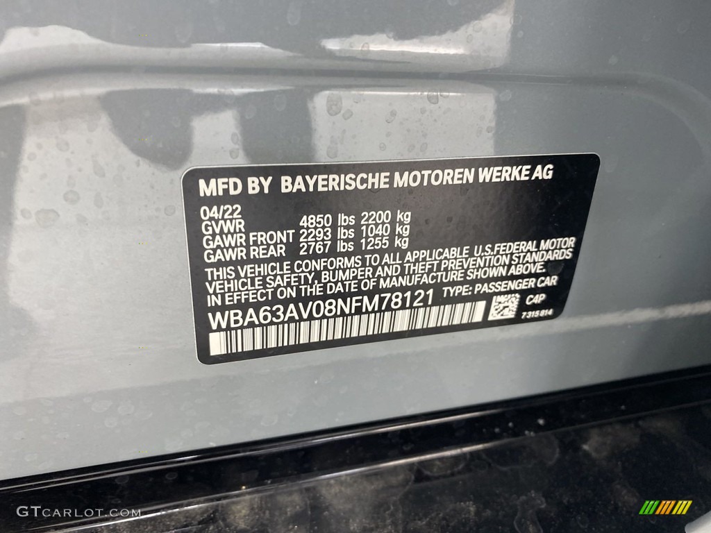 2022 4 Series Color Code C4 for Brooklyn Grey Metallic Photo #144523432