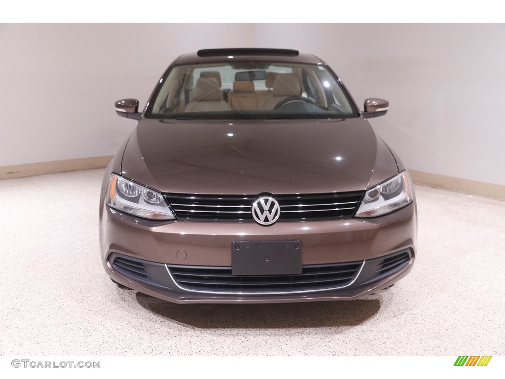 2013 Jetta SE Sedan - Toffee Brown Metallic / Cornsilk Beige photo #2