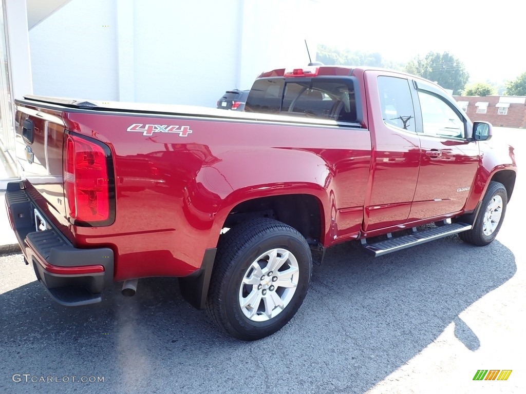 2018 Colorado LT Extended Cab 4x4 - Red Hot / Jet Black photo #3