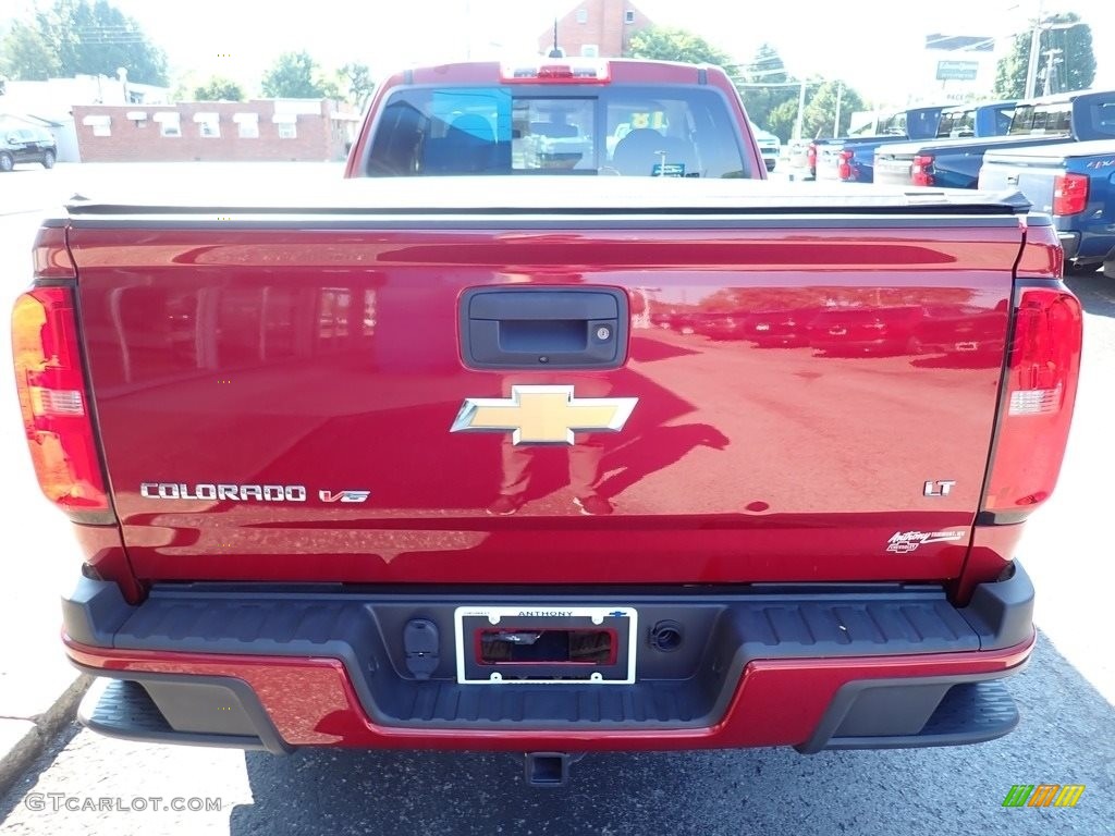 2018 Colorado LT Extended Cab 4x4 - Red Hot / Jet Black photo #4