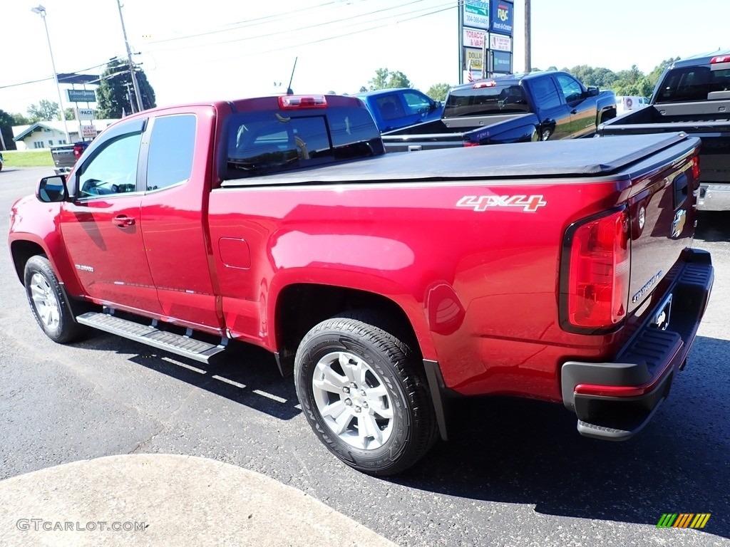 2018 Colorado LT Extended Cab 4x4 - Red Hot / Jet Black photo #6