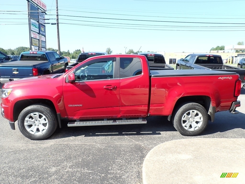 2018 Colorado LT Extended Cab 4x4 - Red Hot / Jet Black photo #7