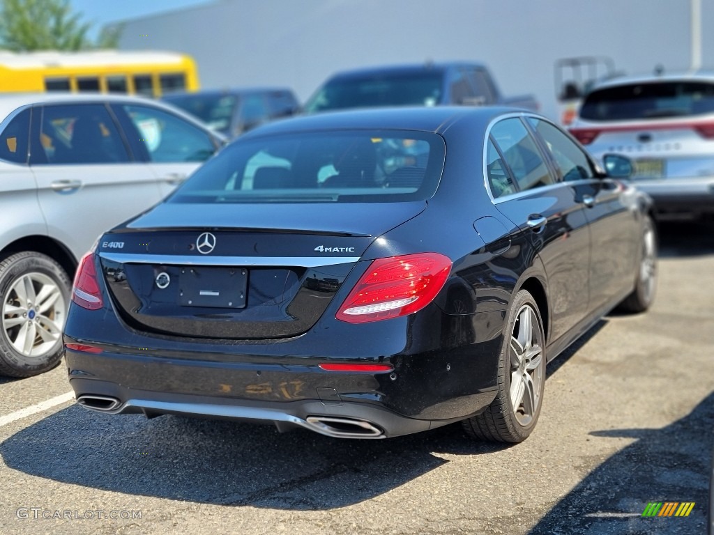 2018 E 400 4Matic Sedan - Black / Black photo #6