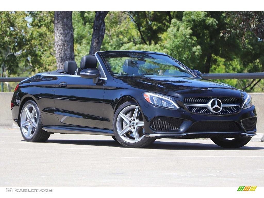 Black 2018 Mercedes-Benz C 300 Cabriolet Exterior Photo #144525544