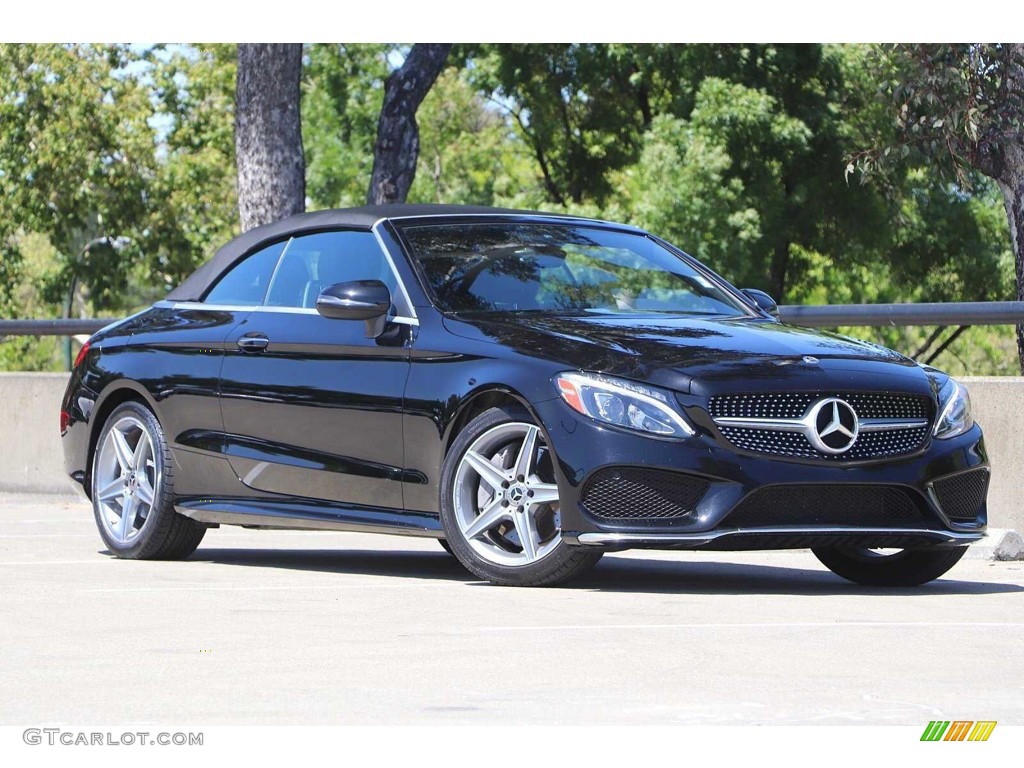 2018 C 300 Cabriolet - Black / Black photo #3